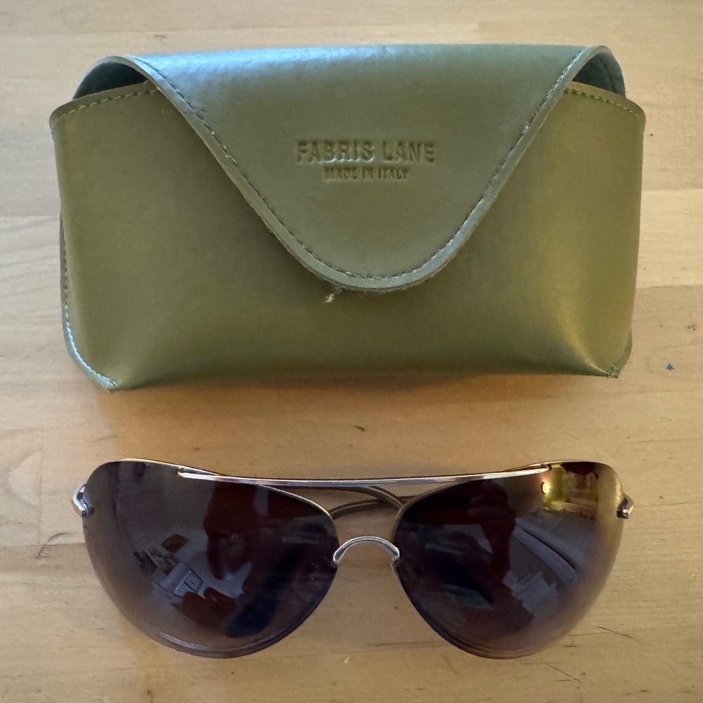 Women's Sunglasses - Silver Frame with Brown Lenses